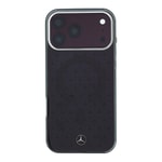 Apple iPhone 18 Pro Max Kılıf Mercedes Benz Orjinal Lisanslı M-safe Şarj Özellikli Çift Katmanlı Yıldız Desenli Sert PC Kapak