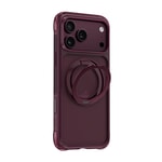 Apple iPhone 18 Pro Max Kılıf Wiwu AG-203 AeroGuard Ultra Serisi M-safe Şarj Özellikli Airbag Tasarımlı Standlı Kapak