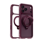 Apple iPhone 18 Pro Max Kılıf Wiwu AG-203 AeroGuard Ultra Serisi M-safe Şarj Özellikli Airbag Tasarımlı Standlı Kapak