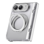 Apple iPhone Duo (Fold) Kılıf M-safe Şarj Özellikli Raptic Air Stand Serisi Aynalı Arka Yüzey Standlı Kapak
