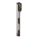 Apple iPhone Duo (Fold) Kılıf M-safe Şarj Özellikli Raptic Aramid SkinPro Scepter Serisi Karbon Kapak
