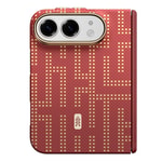 Apple iPhone Duo (Fold) Kılıf M-safe Şarj Özellikli Raptic Aramid SkinPro Grid Serisi Karbon Kapak