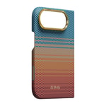Apple iPhone Duo Kılıf M-safe Şarj Özellikli Aramid Fiber Pitaka Sunset 2.0 California Dream Serisi