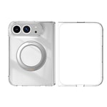 Apple iPhone Duo Kılıf M-safe Şarj Özellikli Transparan Sert PC Wlons Pita Standlı Kapak