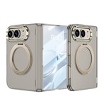 Apple iPhone Duo Kılıf M-safe Şarj Özellikli Zore Kıpta KPT-07 Ring Standlı Sert PC Kapak