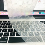 Apple Macbook 16' Touch Bar A2141 Zore Klavye Koruyucu Transparan Buzlu Silikon Ped