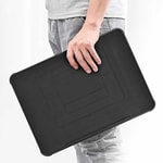 Apple Macbook Pro 16.2 2023 A2780 Wiwu Defender Stand Case Taşınabilir Standlı Magnetik PU Laptop Çantası