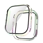 Apple Watch 10 42mm Sert PC Kasa Electroplatink Çerçeveli Ekran Koruyucu Zore Watch Gard 36