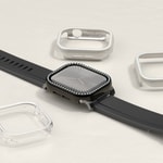 Apple Watch 10 46mm Amazingthing Gleam Fit FullGuard Taşlı Sert PC Kasa ve Ekran Koruyucu