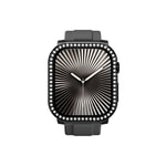 Apple Watch 10 46mm Amazingthing Gleam Fit FullGuard Taşlı Sert PC Kasa ve Ekran Koruyucu