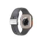 Apple Watch 38mm Amazingthing Titan Swift Deri Dokulu Silikon Kordon