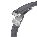 Apple Watch 38mm Amazingthing Titan Swift Deri Dokulu Silikon Kordon