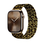 Apple Watch 38mm Zore KRD-01 Leopar Desenli Metal Kordon