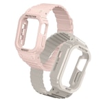 Apple Watch 40mm Zore KRD-142 Airbag Tasarımlı Kasa Koruyuculu Silikon Kordon