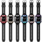 Apple Watch 42mm Zore KRD-88 Sert PC Kasa Koruyuculu Silikon Kordon