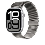 Apple Watch 44mm Zore KRD-100 Titanyum Hasır Kordon