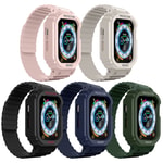 Apple Watch 44mm Zore KRD-142 Airbag Tasarımlı Kasa Koruyuculu Silikon Kordon