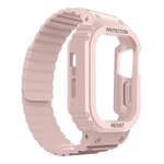 Apple Watch 44mm Zore KRD-142 Airbag Tasarımlı Kasa Koruyuculu Silikon Kordon