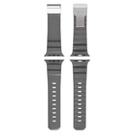 Apple Watch 44mm Zore KRD-145 Metal Tokalı Silikon Kordon