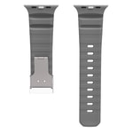 Apple Watch 44mm Zore KRD-145 Metal Tokalı Silikon Kordon