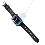 Apple Watch 7 41mm Zore KRD-88 Sert PC Kasa Koruyuculu Silikon Kordon