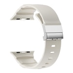 Apple Watch 7 45mm Zore KRD-145 Metal Tokalı Silikon Kordon