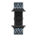 Apple Watch Serisi Uyumlu Aramid Fiber ve Karbon Fiber Pitaka Dreamland ChromaCarbon Serisi Mosaic Universal Kordon