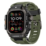Apple Watch Ultra 49mm Mohseven iWatch Punk Fortress Serisi Kasa Koruyuculu Silikon Kordon