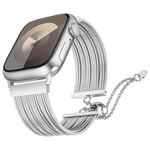 Apple Watch Ultra 49mm Zore KRD-137 Metal Hasır Kordon