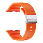 Apple Watch Ultra 49mm Zore KRD-145 Metal Tokalı Silikon Kordon