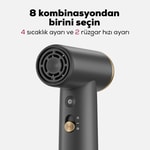 Coshare HP10E Mini Isı Dereceli LED Işıklı Saç Kurutma Fön Makinesi