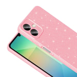 Galaxy A06 Kılıf Kamera Korumalı Simli Lüks Zore Koton Kapak