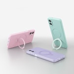 Galaxy A07 Kılıf M-safe Şarj Özellikli Standlı Zore Samara Kapak