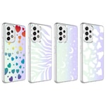 Galaxy A13 4G Kılıf Zore M-Blue Desenli Kapak