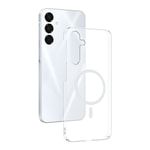 Galaxy A16 Kamera Korumalı M-Safe Şarj Özellikli Şeffaf Zore London Sert PC Kapak