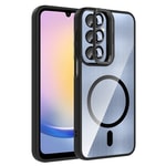 Galaxy A16 Kılıf Standlı ve Kamera Lens Hediyeli M-Safe Şarj Özellikli Zore Etro Kapak