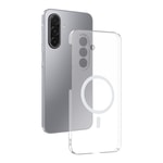 Galaxy A17 Kamera Korumalı M-Safe Şarj Özellikli Şeffaf Zore London Sert PC Kapak