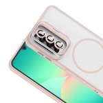Galaxy A17 Kılıf Standlı ve Kamera Lens Hediyeli Zore Etro Kapak