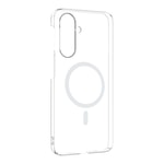 Galaxy A57 Kamera Korumalı M-Safe Şarj Özellikli Şeffaf Zore London Sert PC Kapak