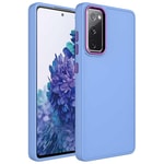 Galaxy S20 FE Kılıf Metal Çerçeve ve Buton Tasarımlı Silikon Zore Luna Kapak