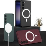 Galaxy S23 Kılıf Wireless Şarj Özellikli Zore Kıpta M-safe Silikon Kapak