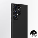 Galaxy S23 Ultra Kılıf M-safe Şarj Özellikli Basit Mat Deri Desenli Youngkit Tech Fashion Serisi Kapak