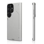 Galaxy S23 Ultra Kılıf M-safe Şarj Özellikli Basit Mat Deri Desenli Youngkit Tech Fashion Serisi Kapak