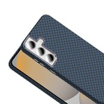 Galaxy S24 FE Kılıf M-safe Şarj Özellikli Karbon Fiber Görünümlü Zore Gros Kapak
