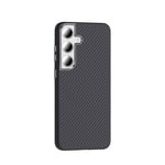 Galaxy S24 FE Kılıf M-safe Şarj Özellikli Karbon Fiber Görünümlü Zore Gros Kapak