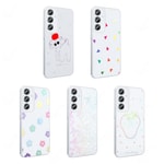 Galaxy S24 FE Kılıf Şeffaf Figürlü Zore Folk Sert Kapak