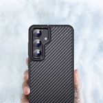 Galaxy S24 Kılıf Aramid Karbon Fiber M-safe Özellikli Wlons Radison Kapak