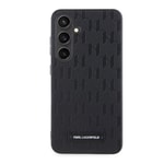 Galaxy S24 Kılıf Karl Lagerfeld Orjinal Lisanslı Saffiano Monogram Metal Logo Kapak