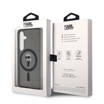 Galaxy S24 Kılıf Karl Lagerfeld Orjinal Lisanslı M-safe Şarj Özellikli Karl Head IML Baskılı Kapak