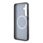 Galaxy S24 Kılıf Lacoste Orjinal Lisanslı M-safe Şarj Özellikli Çift Katmanlı Timsah Logolu Blend Monogram Kapak